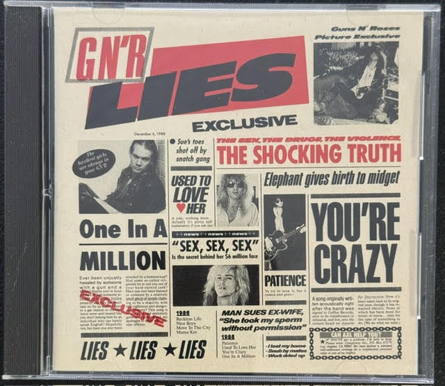 Guns N' Roses – G N' R Lies (CD, 1988, Geffen Records 9 24198-2)
