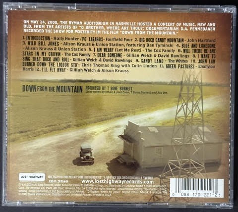 Various – Down From The Mountain (CD, 2001, Mo Zoss / Lost Highway 088 170 221-2, US)