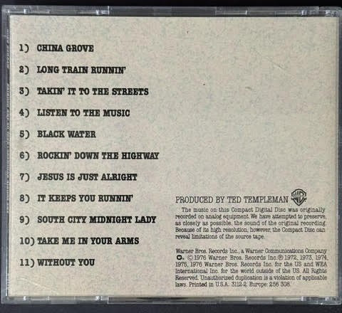The Doobie Brothers – Best Of The Doobies (CD, 1990, Warner Bros. Records 3112-2, BMG Club Edition, Specialty Pressing)