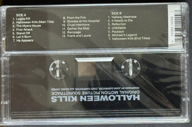John Carpenter, Cody Carpenter And Daniel Davies – Halloween Kills (Original Motion Picture Soundtrack) (Cassette, 2021, Sacred Bones Records SBR-263CA)