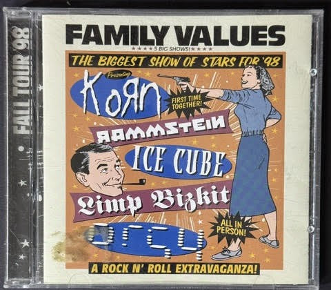 Various – Family Values Tour '98 (CD, 1999, Epic / Immortal Records EK 69904)