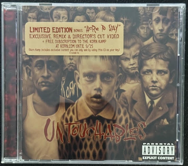 Korn – Untouchables (CD, 2002, Epic/Immortal EK 61488, Limited Edition Enhanced CD)