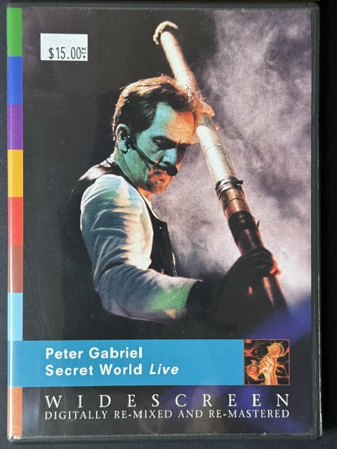 Peter Gabriel – Secret World Live (DVD, NTSC, Remastered, Multichannel, 5.1, Real World Records / Geffen Records 069 493 594-9)