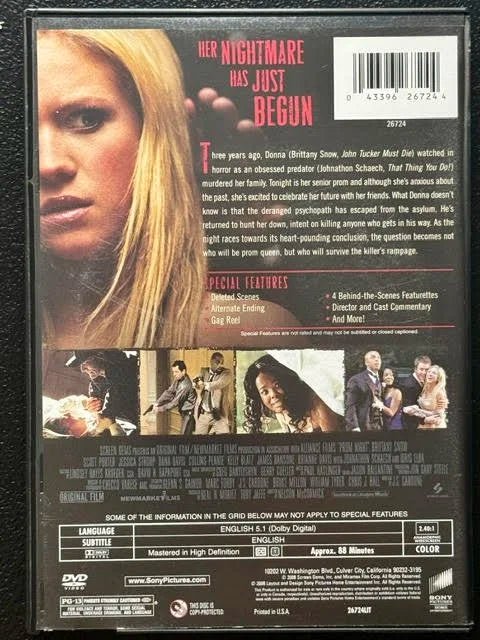 Prom Night – Original Theatrical Version (DVD, 2008, Sony Pictures / Screen Gems) - Maple City Music