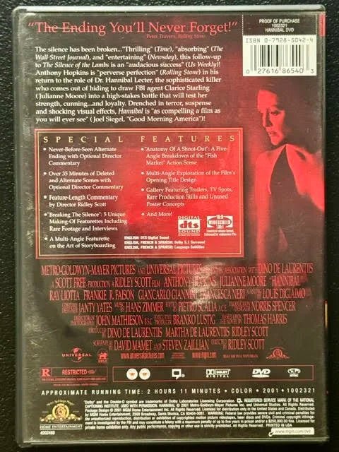 Hannibal (DVD, Special Edition, 2001) - Maple City Music