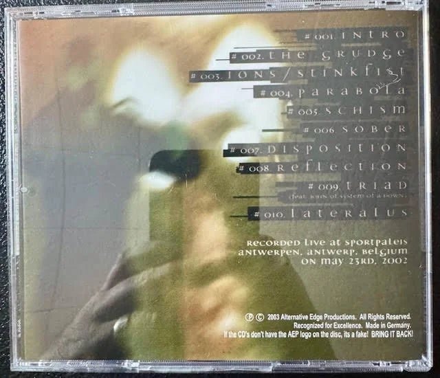 Tool – Ozzfest Antwerpen 2002 (Used) - Maple City Music
