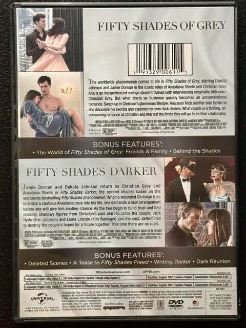 Fifty Shades of Grey / Fifty Shades Darker – 2-Movie Collection (DVD, Universal Pictures) - Maple City Music