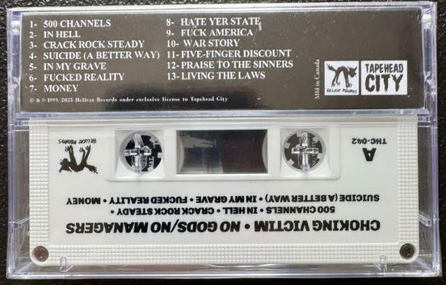 Choking Victim – No Gods / No Managers (Cassette, 2025, Hellcat THC-042) - Maple City Music