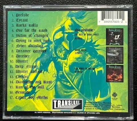 Judas Priest – Hero, Hero (CD, 2000, TransLuxe 57805-2) - Maple City Music
