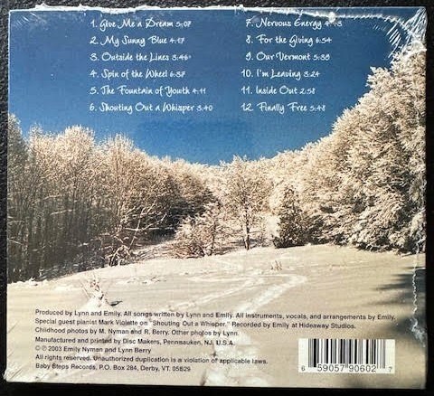 Emily Nyman – Outside the Lines (CD, Baby Steps Records) - Maple City Music