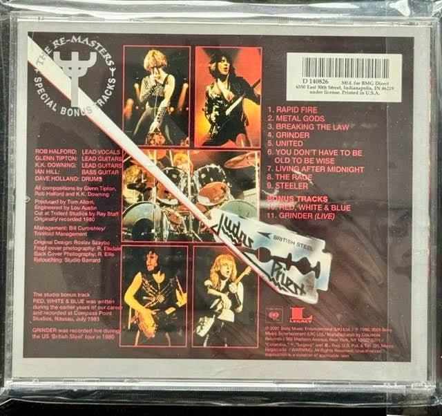 Judas Priest – British Steel (CD, 2001, Columbia/CK 86483, Remaster) - Maple City Music