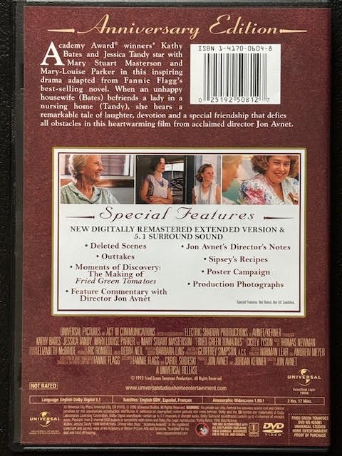 Fried Green Tomatoes (DVD, Anniversary Edition, Universal Studios Home Entertainment) - Maple City Music