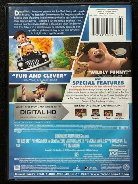 The Boss Baby (Used) - Maple City Music