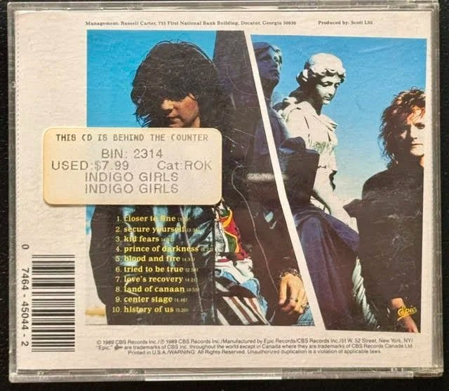 Indigo Girls – Indigo Girls (CD, 1989, Epic EK 45044) - Maple City Music