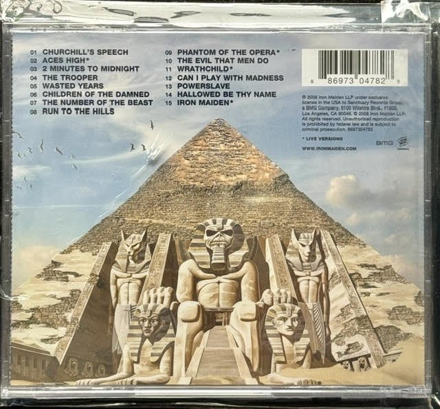 Iron Maiden – Somewhere Back in Time: The Best of 1980–1989 (CD, 2008, EMI/50999 2 14782 0 7) - Maple City Music