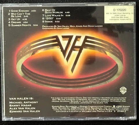 Van Halen – 5150 (CD, Album, Club Edition, Warner Bros. 9 25394-2) - Maple City Music