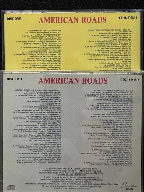 American Roads – American Roads (2-CD Spoken Word Set, CD2L 57518-1 / CD2L 57518-2) - Maple City Music
