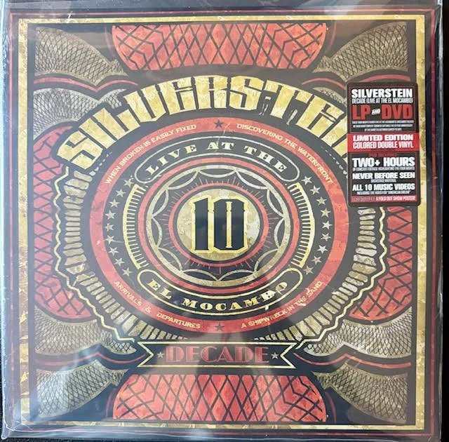 Silverstein – Decade (Live At The El Mocambo) (Clear Yellow w/ Red & Black Splatter 2xLP, 2019, Victory Records VR589-2X-CLYEVN) - Maple City Music