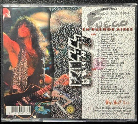 Kiss – Fuego En Buenos Aires (2xCD, Unofficial Release, 1994, Octopus OCTO 066-067) - Maple City Music