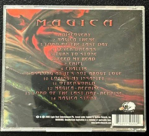 Dio – Magica (CD, Album, 2000, Spitfire Records 6-70211-5020-2) - Maple City Music