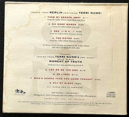 Terri Nunn – Special Terri Nunn Sampler (Used) - Maple City Music