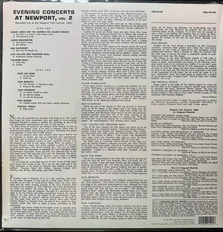 Various – Newport Folk Festival 1963: Evening Concerts Vol. 2 (Vinyl, LP, Vanguard VSD 79149) - Maple City Music