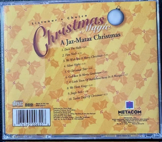 Vocal Magic – A Jaz-Mataz Christmas (Used) - Maple City Music