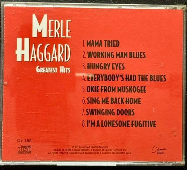 Merle Haggard – Greatest Hits (CD, 1994, CEMA Special Markets S21-17886) - Maple City Music