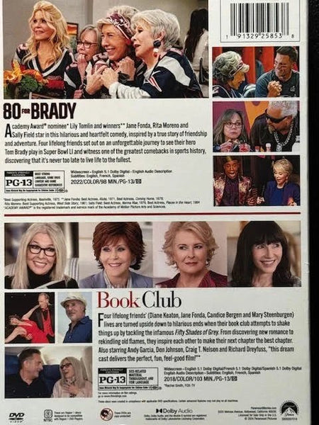 2-Movie Collection: 80 for Brady / Book Club (DVD, 2-Movie Collection, Paramount Pictures Home Entertainment) - Maple City Music