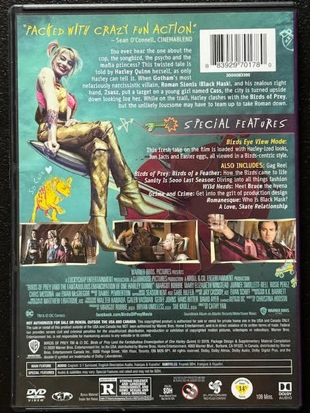 Birds Of Prey (And The Fantabulous Emancipation Of One Harley Quinn) (DVD, 2020, Warner Bros. Pictures) - Maple City Music