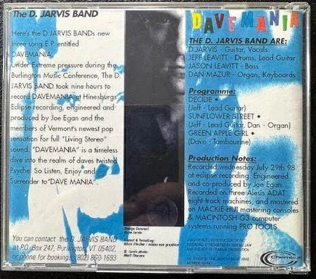 The D. Jarvis Band – Davemania (New) - Maple City Music