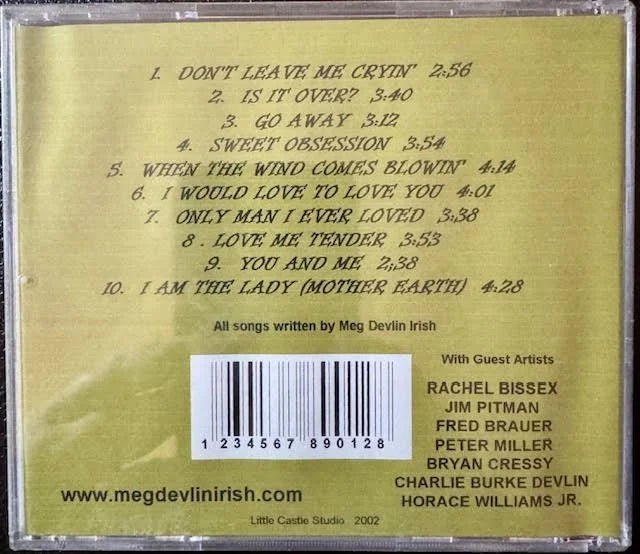 Meg Devlin Irish – Grounded (CD, 2002, Little Castle Studio) - Maple City Music