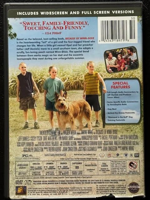 Because Of Winn-Dixie (DVD, 2005, 20th Century Fox Home Entertainment) - Maple City Music