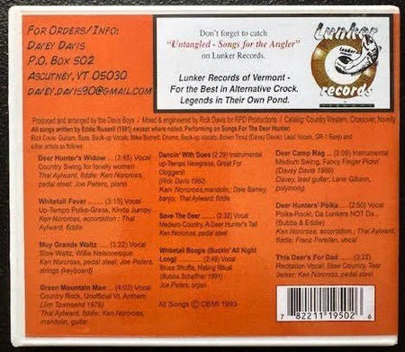 Brown Trout & The Lunkers – Songs For The Deer Hunter (CD, Mid-1990s, Lunker Records Of Vermont) - Maple City Music