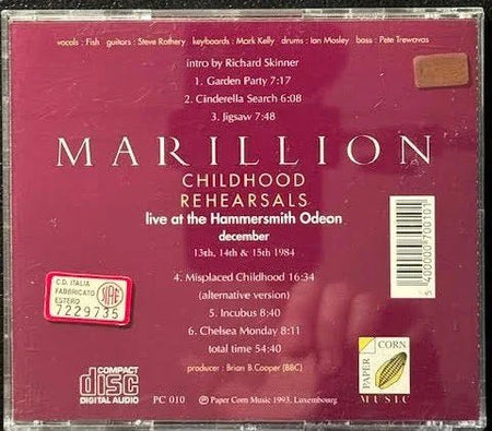 Marillion – Childhood Rehearsals (Used) - Maple City Music
