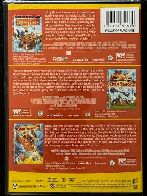 Open Season — Triple Feature Collection (New) - Maple City Music