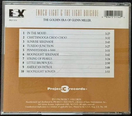Enoch Light & The Light Brigade – The Golden Era Of Glenn Miller (CD, 1994, Project 3 Records PRD 5114) - Maple City Music