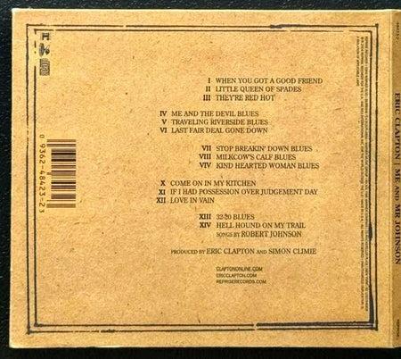Eric Clapton – Me And Mr. Johnson (CD, 2004, Reprise 48423-2) - Maple City Music