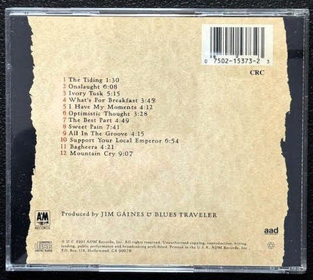 Blues Traveler – Travelers & Thieves (CD, Album, Club Edition, 1991, A&M Records 75021 5373 2) - Maple City Music