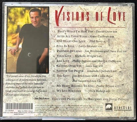 Jim Brickman – Visions Of Love (Used) - Maple City Music