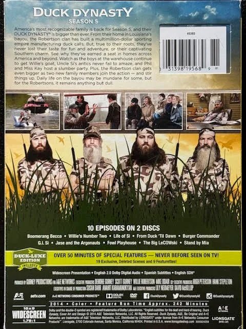 Duck Dynasty — Season 5 (DVD, 2-Disc Duck-Luxe Edition, 2014, Lionsgate Home Entertainment) - Maple City Music