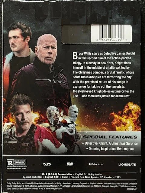 Detective Knight: Redemption (DVD, 2022, Lionsgate Home Entertainment) - Maple City Music