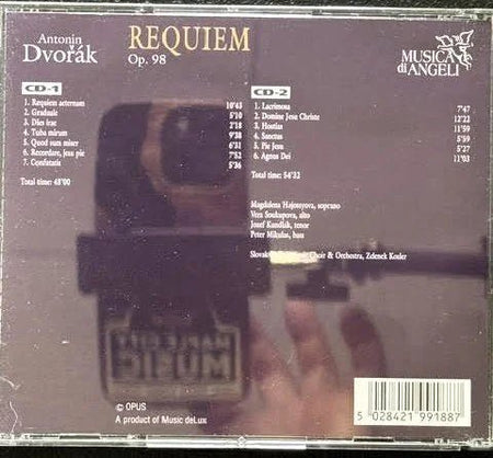 Antonín Dvořák – Requiem, Op. 89 (CD, 1995, Musica Di Angeli 5028421991887) - Maple City Music