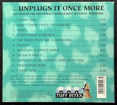 Bob Dylan – ... Unplugs It Once More (CD, Unofficial Release, 1995, Tuff Bites T.B.95.1023) - Maple City Music