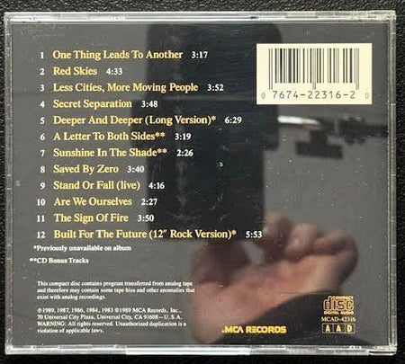 The Fixx – Greatest Hits – One Thing Leads To Another (CD, 1989, MCA Records MCAD-42316) - Maple City Music