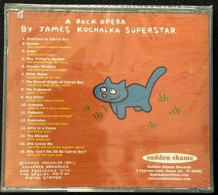 James Kochalka Superstar – Carrot Boy The Beautiful (CD + Comic Book, Album, 2002, Sudden Shame Records) - Maple City Music