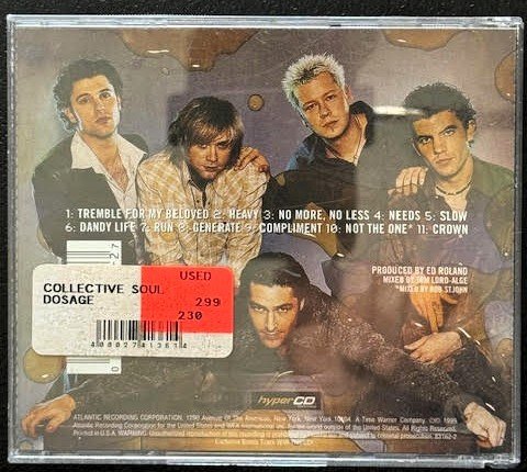 Collective Soul – Dosage (CD, Album, Enhanced, Commerce Pressing, 1999, Atlantic 83162-2) - Maple City Music