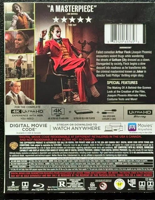 Joker (4K Ultra HD + Blu-ray + Digital, 2019, Warner Bros.) - Maple City Music