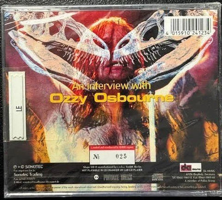 Ozzy Osbourne – An Interview With Ozzy Osbourne (CD, Shape, Limited Edition, Numbered, Unofficial Release, 1999, Sonotec S1123) - Maple City Music