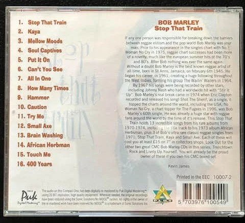 Bob Marley – Stop That Train (CD, Compilation, Remastered, 1999, A Play Collection 10007-2) - Maple City Music